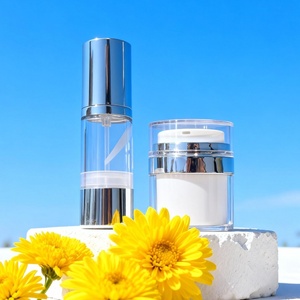 Pot à pompe sans air à large ouverture pour soins de la peau – Emballage <span class=keywords><strong>cosmétique</strong></span> <span class=keywords><strong>minimaliste</strong></span> et abordable - Product Image 1