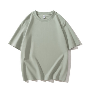 เสื้อยืดสีพื้น แขนสั้น ผ้าฝ้ายเนื้อบาง สวมใส่สบาย ยูนิเซ็กส์ เสื้อฤดูร้อน - Product Image 1