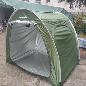 Unatenda Advanced Motorcycle Shelter <span class=keywords><strong>Tente</strong></span> de garage <span class=keywords><strong>pliante</strong></span> à 4 vélos avec une structure de chambre à coucher pour le stockage des motos et la remise - Product Image 1