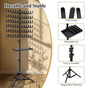 D Cross-Border Soporte de suelo retráctil trenzado para extensiones de cabello Remy de grado, herramienta para peinado de pelucas y trenzas - Product Image 4