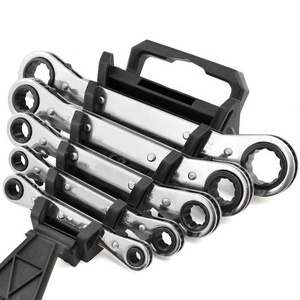 5 Cái Flat <span class=keywords><strong>Ratchet</strong></span> <span class=keywords><strong>Spanner</strong></span> Với Hộp Đôi Cờ Lê Vòng - Product Image 1