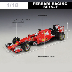 Bburago <span class=keywords><strong>Modellino</strong></span> in Scala Die-cast del Racing SF15-T, Vendita Calda # <span class=keywords><strong>Modellino</strong></span> Auto da Corsa Kimi Raikonen 7 in Scala 1/18, Auto in Lega Metallica Scorrevole - Product Image 3