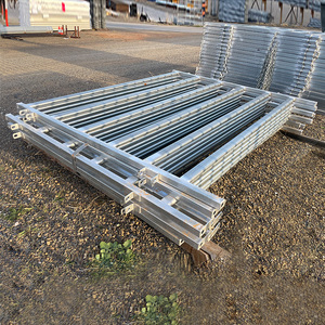 Gia súc cổ Bảng điều chỉnh 6 đường sắt hình bầu dục Ống Heavy Duty gia súc Bảng điều chỉnh với kết nối Lugs pins gia súc/ngựa sân hàng rào Bảng điều chỉnh bán buôn - Product Image 1