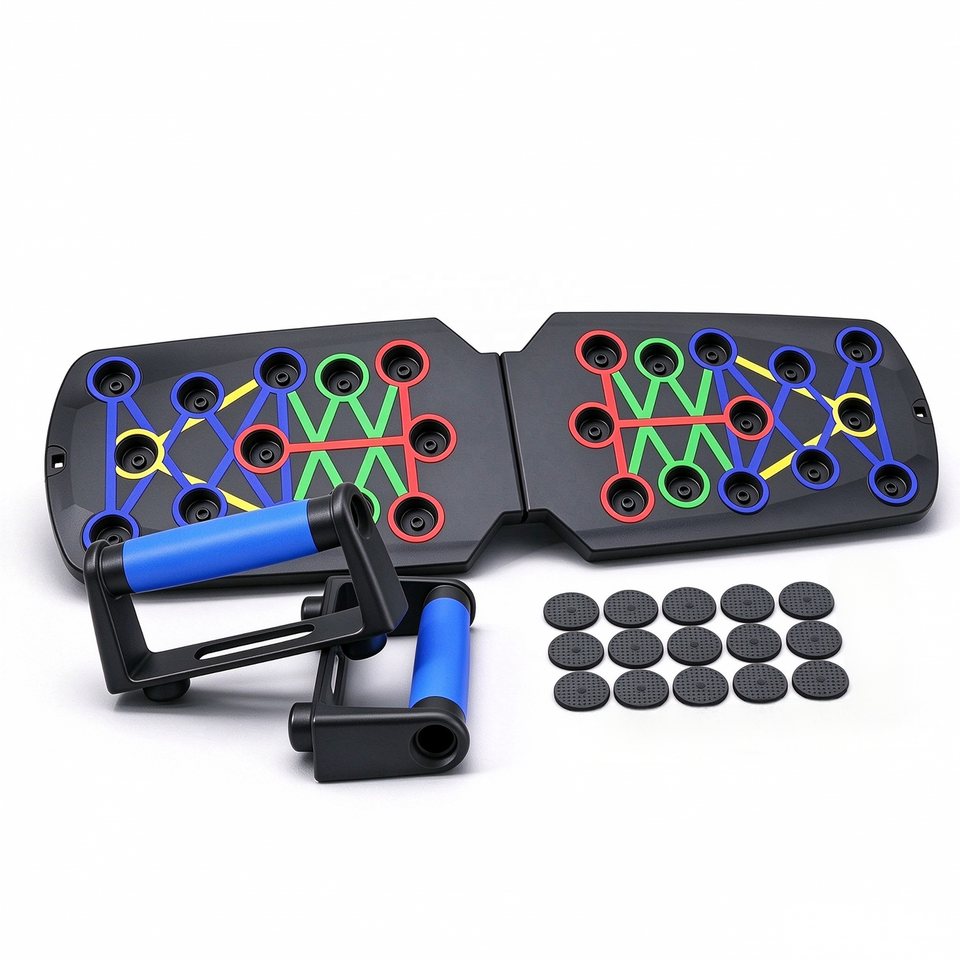 Multifunctional Push Up Board with Handles Resistance Bands, Home Gym ...