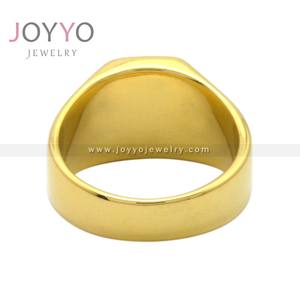 Hochwertiger schwarzer Emaille Custom Herren <span class=keywords><strong>ring</strong></span> Vergoldeter Edelstahl Schwarzer Tropf kleber <span class=keywords><strong>ring</strong></span> - Product Image 6