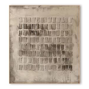 3D Textured Artisanal Wabi-Sabi Inspired Acrylic Painting on <b>Canvas</b> <b>Framed</b> Wall Art for Contemporary Apartment Spa Decor - Product Image 2