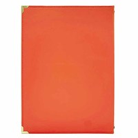 Porte-menus en cuir haut de gamme personnalisé, format A4, avec fermeture élastique, couverture de menu en cuir véritable pour restaurant, hôtel, bar
