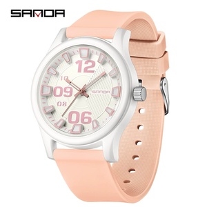 SANDA 3252 popolare studente orologio al quarzo alla moda e semplice nastro impermeabile in Silicone orologio sportivo per <span class=keywords><strong>bambini</strong></span> - Product Image 3