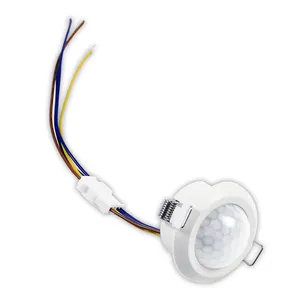 AC220V Embedded Mini Automatic PIR Infrared Human motion sensor for led ceiling light adjustable pir motion sensor switch