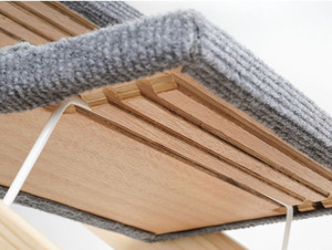 इनडोर पालतू जानवर रैंप सोफे लकड़ी के तह कुत्ते रैंप गैर पर्ची समायोज्य पोर्टेबल पालतू कुत्ते रैंप - Product Image 4