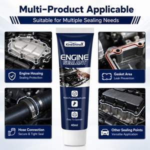 KineShineX Mastic d'étanchéité automobile en silicone pour joints de couvercles de <span class=keywords><strong>moteur</strong></span>, joints métalliques et réparation des joints d'huile - Product Image 3