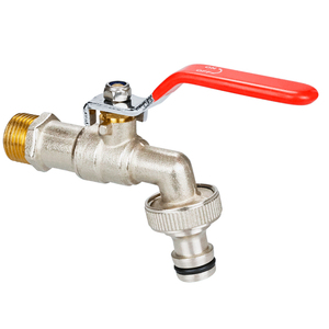 TMOK Bon Prix <span class=keywords><strong>BSP</strong></span> DN15 <span class=keywords><strong>1</strong></span>/2 "pouces Poignée à levier extérieure Tuyau en laiton Robinet de jardin Bibcock Robinet d'eau - Product Image 1