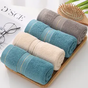 New Design Compressed Hand Tea Bath Towel Sets Embroidery for Household Supplies