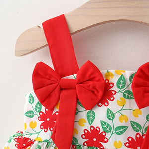 Vêtements d'été pour enfants très demandés, robes pour bébés filles avec chapeau - Product Image 5