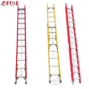 Wholesale New Product 10m Rope Telescopic Fiberglass Steps High Quality Ladder