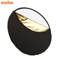 Godox 5-en-1 60/80/110cm Diffuseur de lumière portable Réflecteurs de photographie pliables pour studio photo Accessoire multicolore