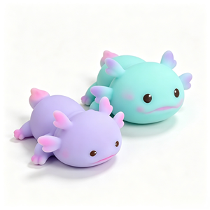 Juguete Antiestrés Kawaii de Axolotl, Material PU Suave, Juguete Portátil para Aliviar el Estrés, para Uso Promocional, Logotipo/Color/Tamaño Personalizables - Product Image 4