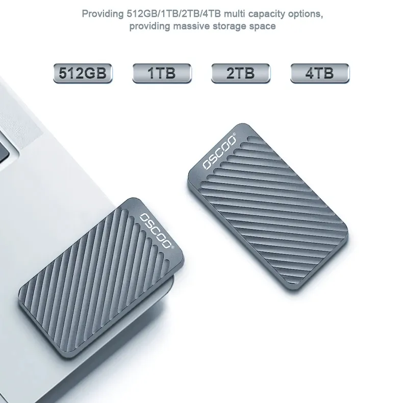 Externe SSD 1 TB tragbare Festplatte 2 TB Typ-C USB3.2 20 Gbps Festplatte für Laptop-Gaming-PC externe Festplattenlaufwerk ssd