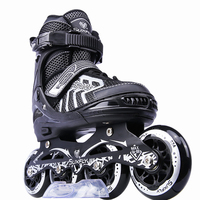 Patins à roulettes lumineux respirants résistants aux chocs avec roues en PU à rebond élevé 82A, roulements ABEC-7, cadre en alliage, imperméables