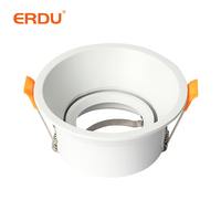 ERDU 5 W LED Downlight Spotlight Module IP65 Étanche Gu10 GX53 Gu5.3 Mr16 6000K CCT pour Home Office Intérieur Aluminium Intégré