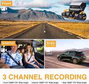 X429-1 4 <b>Camera</b> 1080P+1080P Car DVR WiFi GPS Logger Night Vision Dual Lens Dash Cam with Rearview Lens 3 Channel Car Camcorder - Product Image 3