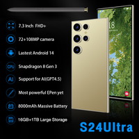 S24 Ultra, Teléfono Inteligente Desbloqueado de 7.3 Pulgadas, 4G+5G, Android 14, Deca Core, 16GB+1TB, Carga Rápida de 100W, Desbloqueo Facial, Español, 108MP HD