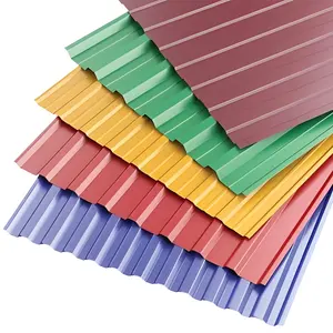 中国制造商价格便宜PPGI波纹钢屋顶板