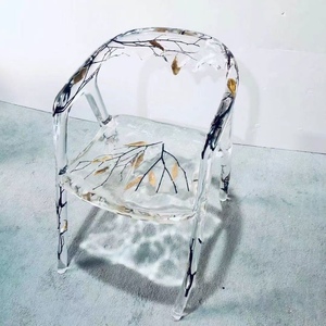 2024 <span class=keywords><strong>Table</strong></span> de rivière en résine de luxe moderne cascade bureau barbecue OEM RTS usine d'hôtel en bois massif vendre <span class=keywords><strong>Table</strong></span> à manger chaise en résine époxy - Product Image 5