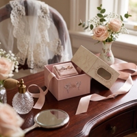 Boîte à bague personnalisée avec couvercle et base, emballage cadeau de luxe en papier rigide pour bijoux, fournisseur professionnel