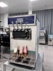 Machine à glace molle à 3 buses pour comptoir avec pompe à air, robot distributeur de yaourt glacé pour camion de restauration rapide, machine à smoothies - Product Image 2