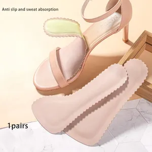 Summer Sandal Insoles Women's Self-adhesive Sweat Wicking And Odor Resistant High Heels Anti Slip 7 Point Pad Thin Style