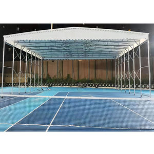 Auvent pliant mobile d'extérieur sur mesure pour usine, type push-pull, avec protection solaire - Product Image 1