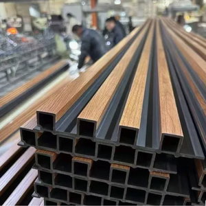 Panel de Pared WPC para Interiores, Popular en 2026, Fácil de Instalar, con Acabado de Madera, Tablero Decorativo para Pared Interior de 16 cm, Nuevo Material de Construcción - Product Image 2