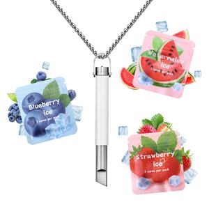 Collana Aromaterapica con Oli Essenziali Alternativa al Sigaretto Elettronico, Dispositivo Aromatizzato per Ridurre e Calmare per Smettere di Fumare - Product Image 4