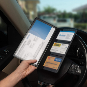 ผู้ถือ<span class=keywords><strong>ใบ</strong></span>อนุญาตประกันภัยรถยนต์และ<span class=keywords><strong>รถ</strong></span>ยนต์, กล่องใส่<span class=keywords><strong>รถ</strong></span>ยนต์ที่จําเป็น PU แฟชั่นนามบัตรตัวอักษรสายรัดไนลอน BCO001 - Product Image 2