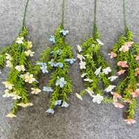 Fleurs artificielles de chrysanthème en soie faites à la main, pour le Festival Qingming, les funérailles et le culte des ancêtres, grands bouquets, fil doré, 12 têtes