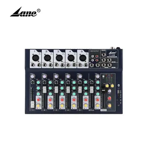 F7-USB Best Selling Products Small Stereo 7 Channels USB Portable Audio Analog Mixer