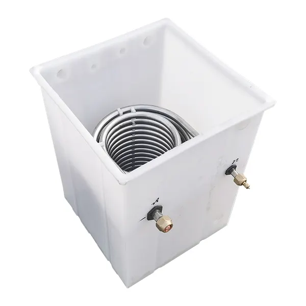 Hot sale pure titanium coil heat exchanger evaporator aquarium chiller cooling water tank for sale