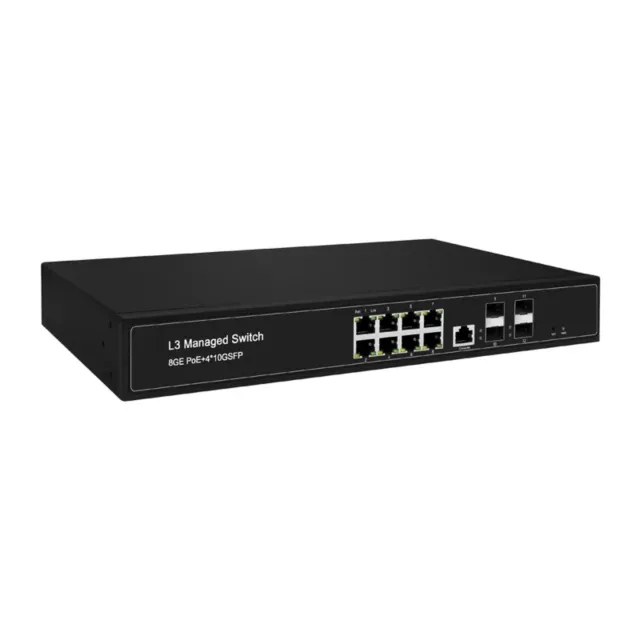 Custom Ethernet Switch Fiber Switch 8port SFP 100base FX 1port 10/100Base TX(without SFP Modulel) 10G SFP Switch