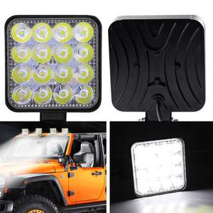 Foco <span class=keywords><strong>LED</strong></span> Cuadrado Brillante de 48W, Luz de Trabajo, Luz Antiniebla para Coche, SUV, Camioneta, para Reparación de Automóviles, Camping, Senderismo, Excursionismo - Product Image 2