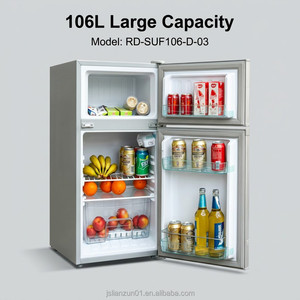 Réfrigérateur solaire Z 106L pour usage domestique avec alimentation sans électricité. 12V et 24V. Photovoltaïque extérieur à courant continu - Product Image 5