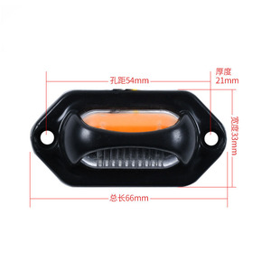 DC 12V/24V double couleur LED <span class=keywords><strong>remorque</strong></span> lumière latérale lentille claire plaque d'immatriculation Signal et Spot lumineux pour camions nouvel état - Product Image 5