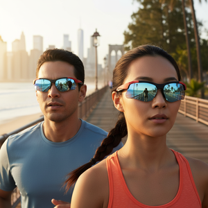 Occhiali Smart Sportivi Bluetooth per Ciclismo/Corsa/Baseball con Riproduzione Musicale, Unisex, Polarizzati, Anti-UV, IPX-5 - Product Image 1