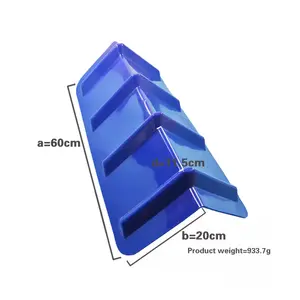 ตัวป้องกันขอบ Flatbed ขนาด 24 นิ้วสายรัดวงล้อรูปตัว V ตัวป้องกันมุมพลาสติกสําหรับโหลดสินค้าแบบ Flatbed