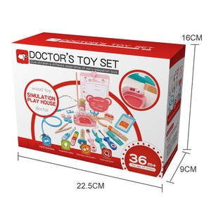 Jouet de simulation de <span class=keywords><strong>docteur</strong></span>, jeu de rôle, maison, jeu éducatif <span class=keywords><strong>interactif</strong></span>, jouets en bois, enfants, garçons, filles - Product Image 3