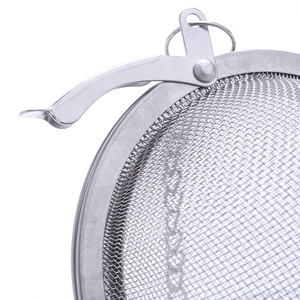 Boules à thé et filtres à thé sur mesure en acier inoxydable 304, récipients à soupe à double boucle, et mélangeurs à épices avec surfaces en maille. - Product Image 3