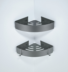 Wall Mounted Triangular Basket Aluminum Thick Bathroom Shelf Black Shelf <strong>Kitchen</strong> Bathroom Storage Space Wall <strong>Shower</strong> - Product Image 2