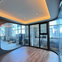 Maison conteneur moderne respirante de 40 pieds, forme ovale, design modulaire préfabriqué, directement de l'usine pour hôtels, complexes hôteliers et parcs
