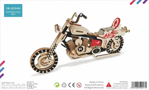 Puzzles en <span class=keywords><strong>bois</strong></span> pour enfants à faire soi-même, éducation précoce, modèles de voitures, voitures mécaniques 3D, motos, jouets de voiture - Product Image 2