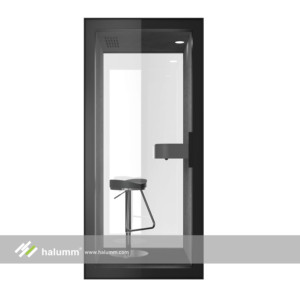 Cabina Telefónica Prefabricada Hicube Moderna con Estructura <span class=keywords><strong>de</strong></span> Acero y Puerta <span class=keywords><strong>de</strong></span> Vidrio Doble, con Iluminación por Sensor, Insonorizada, para Oficina en Exteriores - Product Image 5